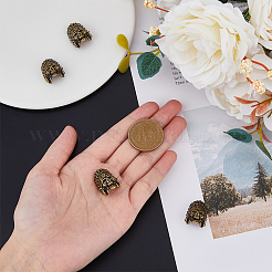 4 шт. европейские бусины из сплава в тибетском стиле TIBEB-FH0001-40AB