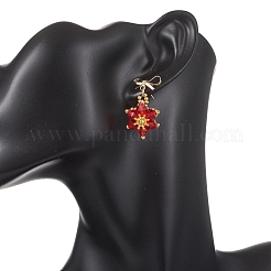 Латунные болтающиеся серьги&nbsp;EJEW-MZ00678-02