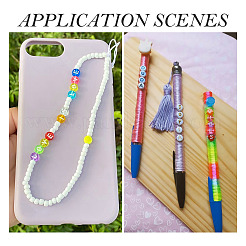 100шт 5 стиля прозрачные акриловые бусины&nbsp;TACR-TA0001-54D