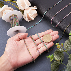 Вакуумное покрытие pvd нержавеющая сталь 304 витые цепи&nbsp;CHS-TA0001-15