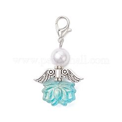 Подвесные украшения из прозрачного акрила в виде ангела-лотоса&nbsp;HJEW-JM04177