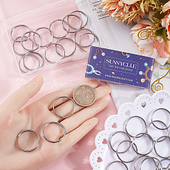 50 шт. фурнитура для брелока из нержавеющей стали 304 STAS-SC0008-13