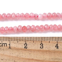 Gefärbte natürliche Malaysia Jade Rondelle Perlen&nbsp;G-E316-2x4mm-66