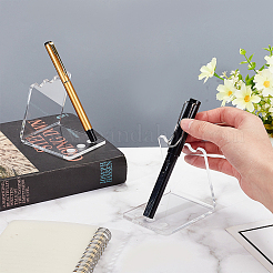 Подставки для ручек из прозрачного акрила с наклонной задней стенкой на 3 слот ODIS-PH0001-69A