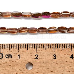 Стеклянные бусины с гальваническим покрытием &nbsp;EGLA-P064-01A-HR01