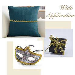 Нейлон и отделка из золотистого металлического кружева&nbsp;OCOR-WH0070-225A