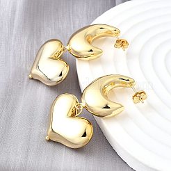 Латунные болтающиеся серьги EJEW-V011-01G