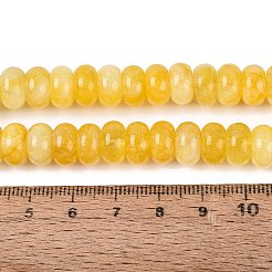Natürliche weiße Jade perlen Stränge&nbsp;G-Q613-01F-19