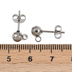 Фурнитура для сережек-гвоздиков из нержавеющей стали 304 STAS-A119-06P
