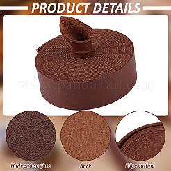 2.5 м односторонние ленты из искусственной кожи личи&nbsp;SRIB-WH0011-269B