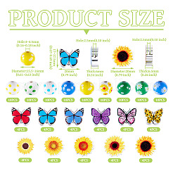 20 стиль печатных деревянных бусин&nbsp;WOOD-TA0002-65