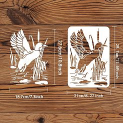 Grandi modelli di stencil per pittura da disegno riutilizzabili in plastica&nbsp;DIY-WH0202-420