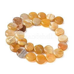 Натуральные бусины из желтого ботсванского агата G-F790-H04-04