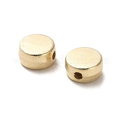 CCBプラスチックビーズ  フラットラウンド  ゴールドカラー  6x3mm  穴：1.4mm&nbsp;CCB-A001-05G