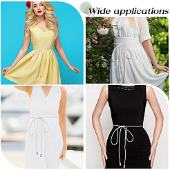 3 шт. 3-х цветные плетеные ремни-цепочки из искусственной кожи AJEW-GF0011-99