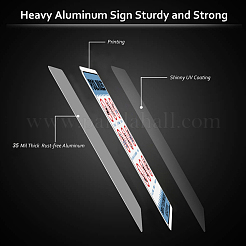 Уф-защищенный и водонепроницаемый алюминиевый предупреждающие знаки&nbsp;AJEW-WH0111-H02