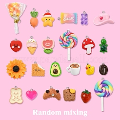 24шт. 24 набора подвесок из смолы&nbsp;RESI-YW0003-23