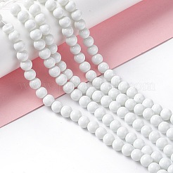 Окрашенные стеклянные бусины  DGLA-S071-6mm-01