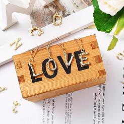 26pcs a ~ z ожерелья с алфавитом делая наборы&nbsp;DIY-YW0002-29G