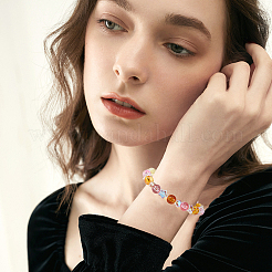 240 шт. 12 стиля гальванизированных хрустальных стеклянных биконусных бусин&nbsp;GLAA-AR0001-15