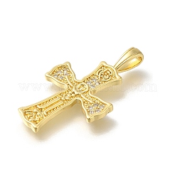 Реечное покрытие латунь с подвесками из кубического циркония KK-Z086-09G-01