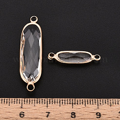 Латунь со стеклянными звеньями/соединительными подвесками&nbsp;GLAA-T027-13