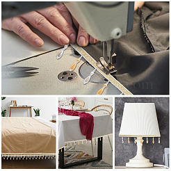 6 м отделка из полиэстеровой бахромы&nbsp;AJEW-GL0002-70