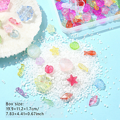 Браслеты из прозрачных акриловых бусин с морским животным своими руками наборы для изготовления украшений&nbsp;DIY-YW0010-61