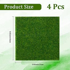 4шт пластиковая искусственная трава для имитации газона&nbsp;AJEW-CN0004-67