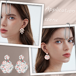 6 лист 6 стиль цветочный узор керамика глина бумага для переноса воды DIY-CP0010-37