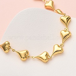 Ожерелья из нержавеющей стали 304 в форме сердца для женщин&nbsp;NJEW-G178-02G-02