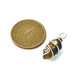 Двойные заостренные подвески из натурального смешанного камня&nbsp;PALLOY-JF02802-02