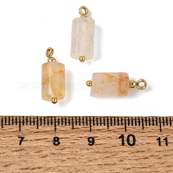 Pendentifs en quartz hématoïde jaune naturel&nbsp;GG-CBACE45-02G-06