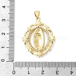 Pendenti in zirconi cubici trasparenti in micro pavè di ottone&nbsp;KK-Z150-22G-02