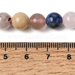 Природных драгоценных камней смешанного бисер нитей&nbsp;G-L653-C01-8mm