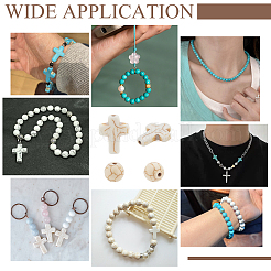 280шт 2 стиля окрашенные синтетические бирюзовые бусины G-PH0003-25B