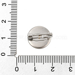 Supports de cabochons de broche en acier inoxydable 304&nbsp;STAS-E547-08A-P