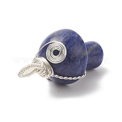 Подвески из медной проволоки из смешанных драгоценных камней&nbsp;PALLOY-JF01969