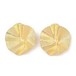 Железные серьги-гвоздики в форме листьев лотоса&nbsp;EJEW-L096-004G