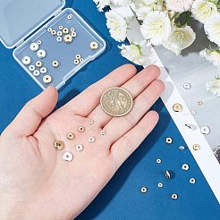 48 шт. 8-х видов проставочных бусин из нержавеющей стали 304 STAS-UN0030-33