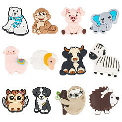 Силиконовые бусины в виде животных из мультфильмов SIL-TA0002-70