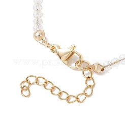 Braccialetti con perline di vetro e giada malese naturale tinta per le donne&nbsp;BJEW-JB13076-03