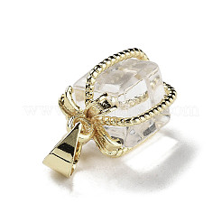 Подвески в подарочной коробке с натуральным кристаллом кварца&nbsp;LS-G-P523-01G-06