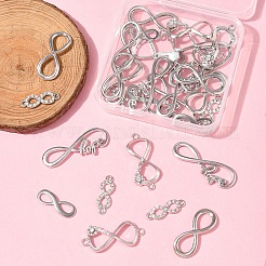 30 шт. 6 стиля тибетский стиль сплав бесконечность с подвесками-соединителями надежды&nbsp;TIBE-FS0003-26