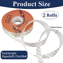 Polyesterband mit Goldprägung und Polka Dot-Aufdruck&nbsp;OCOR-CY0003-70