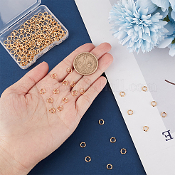 200 шт. латунные открытые кольца для прыжков KK-BBC0004-41B