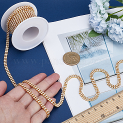 Золотые железные цепочки со стразами и стразами&nbsp;CH-WH0009-04G-01