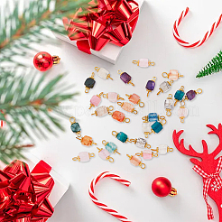 50 шт. 5-х цветные подвески-коннекторы из натурального агата FIND-DC0003-23