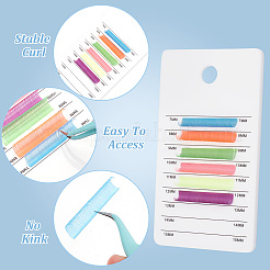 2шт 2-цветная акриловая доска для демонстрации накладных ресниц AJEW-GO0001-31