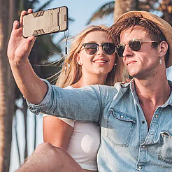 Подвеска из сплава с эмалью «кошка и цветок»&nbsp;HJEW-AB00477